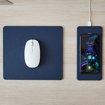 파우트 분리형 초고속 무선충전 마우스패드 HANDS3 SPLIT, 미드나잇블루