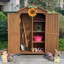 농기구보관함 농막컨테이너 원목 야외 조립식 수납장 철재 보관함 옥상 창고, 블루 A L사이즈