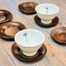 국산 원목 사각 차탁 다탁 찻잔받침, 1개