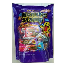 스템프 도장 몬스터 크리스마스 스탬프 캔디 사탕 70개입1064g(문방구 수입과자), 몬스터스템프 사탕, 1개