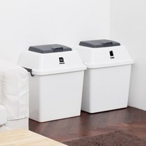 빅보스 분리수거함 70L 2개, 색상 선택:화이트, 단품