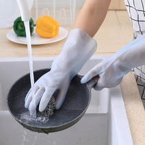 공유 열탕소독 가능한 야무진 고무장갑 20개입, 블루, 대(L)
