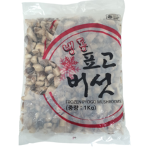 [얌암마켓] 냉동 표고버섯 다이스컷 1kg (아이스박스 포함), 1개
