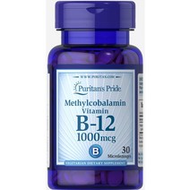 Puritans Pride 메틸코발라민 비타민 B-12 1000mcg