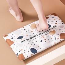 [도매큐] 빨아쓰는 2세대 규조토 발매트/세척 화장실발매트 욕실매트 주방매트 빨아쓰는발매트 욕실러그, 6)빨아쓰는규조토발매트(F-디자인)