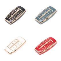 MNMJ 제네시스 키케이스 TPU소재 G70 G80 GV70 GV80 키케이스, 제네시스6KEY(B타입), 블루그레이