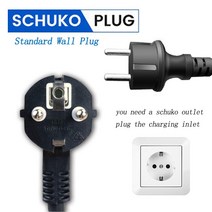 충전기 전기 자동차 완속 가정용 자동차용 EV 타입 2 Schuko 충전 케이블 휴대용 8A 10A 13A 16A 조절 가능 10 미터