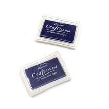 크래프트 스탬프 유성 잉크 패드 네이비 블루 파랑 컬러 다꾸 도장 인주 다이어리