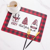 크리스마스 홈파티 테이블 매트, 삼총사, 30*40