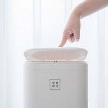 생활백서 원터치 밀폐 휴지통 인테리어 향균 주방 화장실 사무실 가정용 쓰레기통 16L, 생활백서 원터치 휴지통