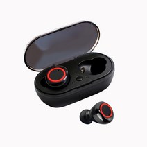 B16 무선 블루투스 50 이어폰 Tws2 인이어 미니 헤드셋야외 스포츠 방수 이어 버드, 05 Black and red