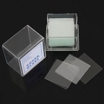 광학현미경 HLZS100pcs 투명 슬라이드 Coverslips Coverslides 22x22mm For Microscope