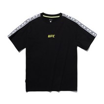 UFC 플라이 릴렉스핏 메쉬 반팔 티셔츠 블랙 U4SSU2320BK