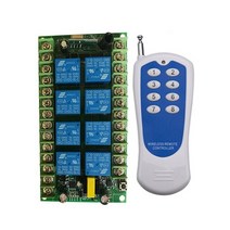 무선 스마트 홈 원격 제어 스위치 AC 220V 8 채널 수신기 릴레이 모듈 컨트롤러 TX 버튼 315/433MHz, 03 C_01 315MHZ
