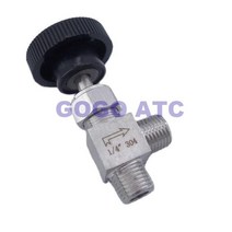 니들 밸브 조정 가능한 직각 1/8 1/4 3/8 수형 ZG 스레드 스테인레스 스틸 304 유량 제어 크레인 차단, [02] 3/8