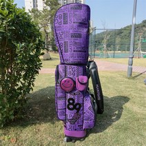 Pearlygates-바퀴 리벳 패키지 골프 가방 블랙 화이트 색상 남성 여성 캐디 가방 PG89, 라벤더