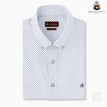 인디안 BRUNO BAFFI 블루패턴 프린트 코튼 반팔셔츠__MANTSWM3231