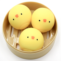 도도앤뉴 1+1 미니 병아리 3P 말랑이 클레이 찐득이 주물럭 장난감, 미니병아리3P(2개)