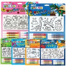 아모스 7000 글라스데코 스티커 유리 스티커물감 야광, 선택:봄철 별자리, 단품
