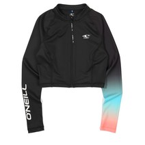 [오닐] 여성 플래토 크롭 집업 긴팔 래쉬가드 OWTRL6253-199, 00S, BLACK