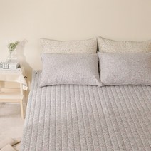 엘사 마이크로화이버 논슬립 침대패드 먼지없는 알러지케어 침구, 블루