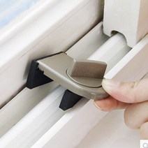 추락사고방지 창문스토퍼 베란다잠금장치, 브라운