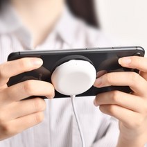 쉴드락 [쉴드락] 베이글 게이밍 고속 무선 충전기, 화이트, 1개