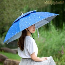 엔젤가드 핸즈프리 이중 머리에쓰는 우산 양산 모자(이중우산)