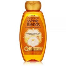 Garnier Whole Blends 모로코 아르간 및 동백나무 오일 추출물이 함유된 샴푸 369.7ml(13.5온스) 가니에르, 12.5 Ounce_Honey