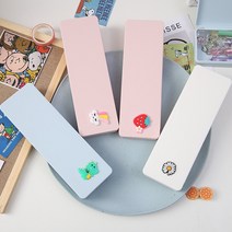 몽실몽실 가벼운 중학생필통 심플한 플라스틱 문구필통 고등학생 대학생 초등필통, 13.화이트아보카도