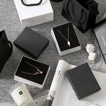 쥬얼리 선물포장 상자 귀걸이 목걸이 반지 악세사리 케이스, 포장끈(1m)