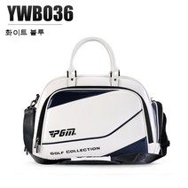 PGM 골프 의류 가방 골프 보스턴 가방 방수 보관, YWB036 크리스탈 PU 옷 가방 흰색과 파란색