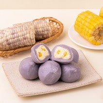 맛있는떡 디저트떡 6가지맛 굳지않는 떡 답례떡 돌떡 백일떡 꿀떡 초코떡 과일떡 옥수수떡, 480g, 1개, 강원도옥수수크림떡