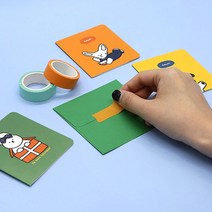 핑크풋 100 꼬망 카드 세트 편지지 봉투 (24매입), 단품