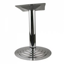 쇳대마을 원통형 식탁다리 흑색 크롬 3인치 4인치 원형테이블다리 테이블다리 원형식탁다리 일체형식탁다리, 상품선택, 크롬4인치 (1개)