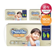 마미포코기저귀 피부온기케어 특대34P(남)x3팩(1B), 단품