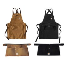 칼하트 앞치마 + 허리 앞치마 세트 / Carhartt Apron and Waist Mini Apron Set, One size, 2XL, 칼하트 브라운