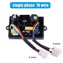 5KW 8KW AVR 용접 발전기 자동 전압 조정기 가솔린 Gen 이중 사용 부품 12 전선 HJ-5K25DH-12, 10와이어