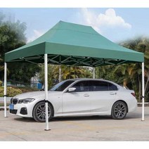 야외행사 간이차고 주차천막 캐노피 차량 그늘막 창고, 특대육각틀3x4.5빨강