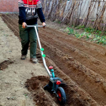 쟁기 경운기 쟁쇄 수동 배토기 쟁쇠 원예 텃밭 농장, 대형 이중 핸들 (럭셔리), 1개