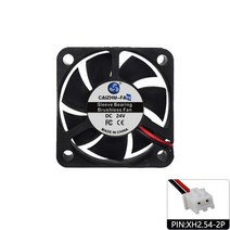 공업용 산업용 열풍기 열풍건조기 5020 브러시리스 팬 DC 5V 12V 24V 50x50x20mm 슬리브 베어링 전원, 24V-XH2.54-2핀
