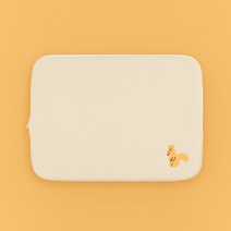 다람쥐 아이패드파우치 11인치 / 귀여운 캐릭터 자수 아이패드에어 아이패드프로 갤럭시탭 파우치, 베이지