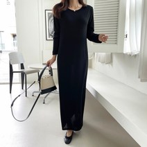 세이스타일 켄즈 긴팔 박스 H롱 원피스
