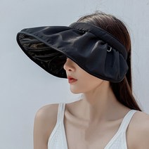 야무지니 얼굴소멸 돌돌이 쉘 썬캡 자외선차단 여성 챙넓은 모자