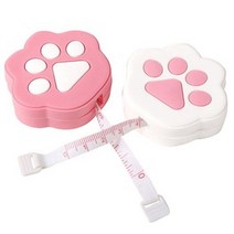 한아름쩡이 고양이 발바닥줄자 핑크 + 화이트 세트, 5세트