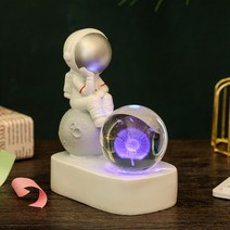 스노우볼 워터볼 오르골 크리스마스 장식 선물 소품 무드등빛나는 우주 비행사 크리스탈 볼 3D 내부 조각, 03 Dandelion_01 6cm