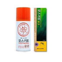 신신제약 모스키토 아웃도어 에어로솔 + 모스키토 밀크 50ml 모기 기피제 2종 세트, 1세트