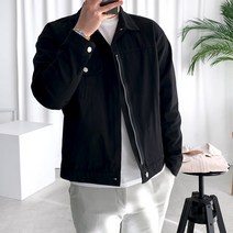 룩플레인 포켓 지퍼 트러커 자켓 2color