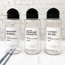 뽀득뽀득 가루세제통 천연세제 소분용기 국내제작 주방세제 디스펜서 베이킹소다 구연산 과탄산소다, 1개, 투웨이캡-600ml 시크블랙