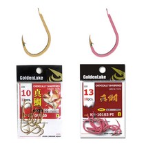 금호조침 참돔 부시리 돌돔 삼치 바다 낚시 바늘 핑크 골드 KS-104 KS-395